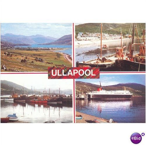 Vintage J Arthur Dixon Postcard - Ullapool, Ross-shire, Scotland