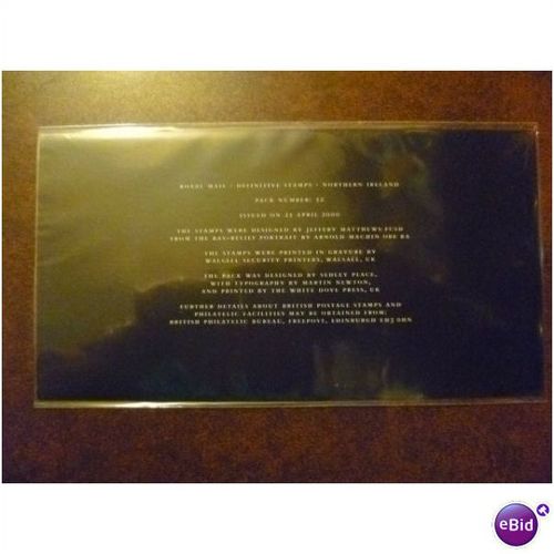2000 GB Northern Ireland Machin definitive stamps Presentation Pack 52
