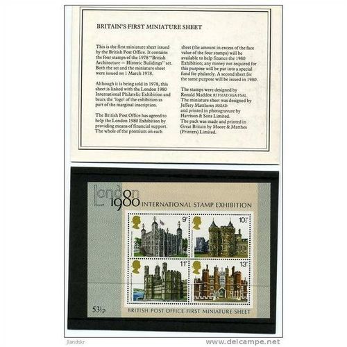 1980 London 1980 SG MS1058 - MNH (**) - original exhibition pack