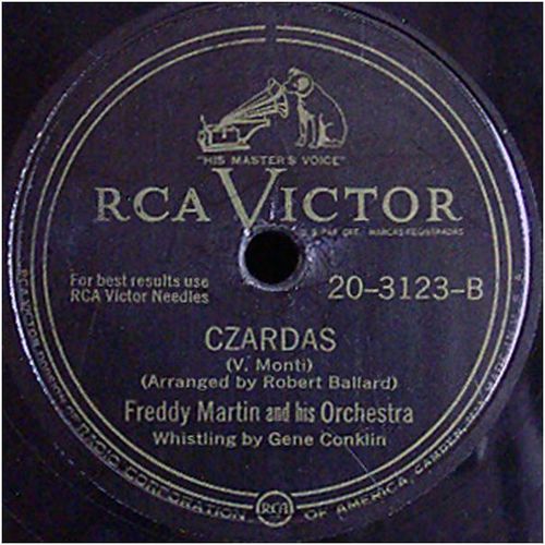Victor 78 #20-3123 - Freddy Martin Orch. - "On A Slow Boat To China" & "Czardas"