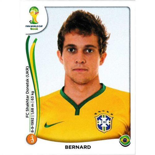2014 Panini World Cup Soccer Stickers - #45 - Bernard