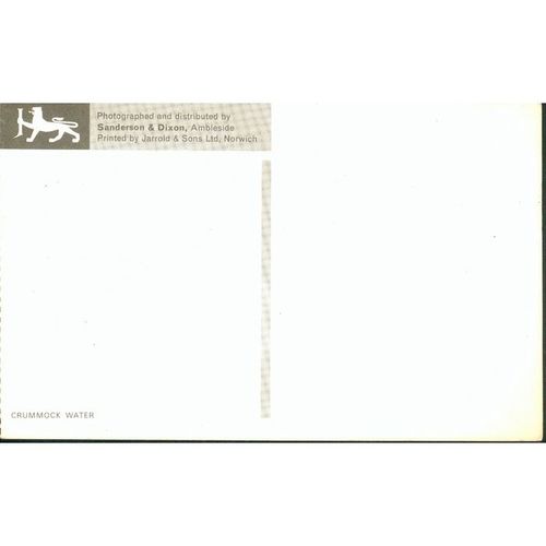 Sanderson & Dixon British Postcard - Crummock Water, Lake District, Cumbria