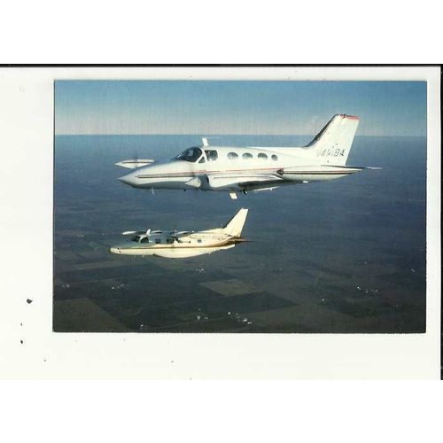 Aviation AMERICAN AVIATION MU-2 & CESSNA 414 Postcard (P29956)