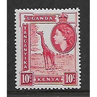 KENYA UGANDA & TANYANIKA 1954 10c GIRAFFE SG 168 M/MINT#2