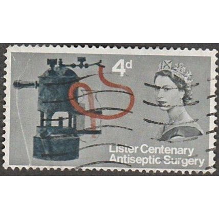 1965 Centenay of Joseph Lister. 4d. (Ord) Carbolic Spray. Fine Used