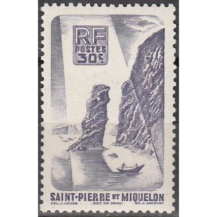 Saint-Pierre & Miquelon 1947 Michel 348 Neuf ** Cote (2007) 0.35 € Roc Langlade