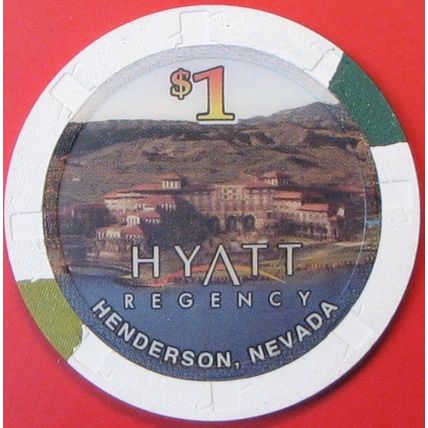 Hyatt Regency. $1 Casino Chip. Henderson, NV. G88.