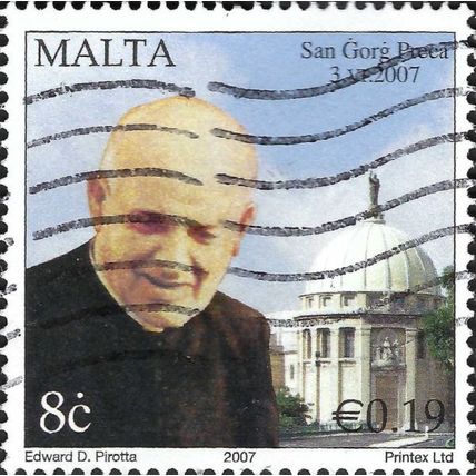 MALTA, Saint Gorg Preca, blue 2007, 8c, #4