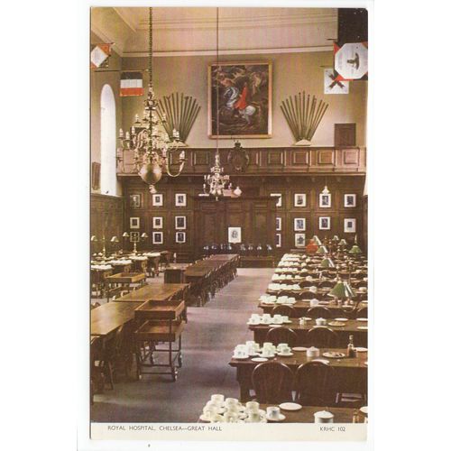 The Great Hall Royal Hospital Chelsea London Postcard 102