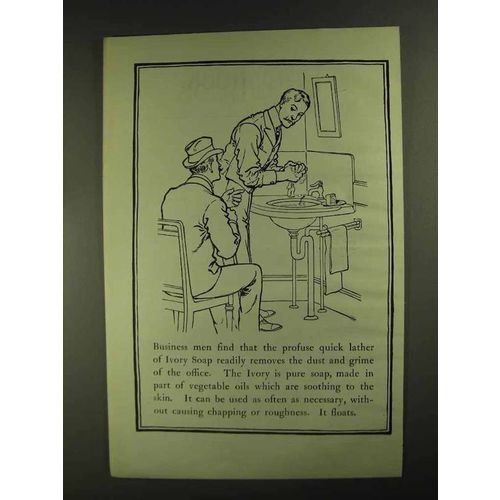 1903 Ivory Soap Ad - Business Men Find Quick Lather