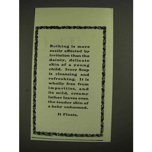 1903 Ivory Soap Ad - Dainty, Delicate Skin of Child