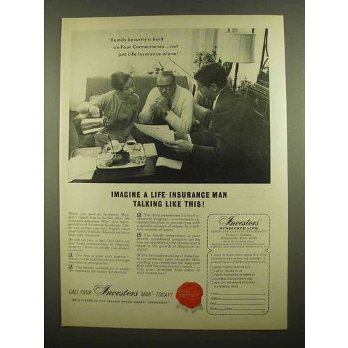 1965 Investors Syndicate Life Ad - Talking Like This