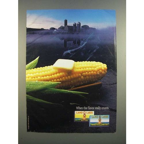 1986 Land O Lakes Butter Ad - When The Flavor Really Counts