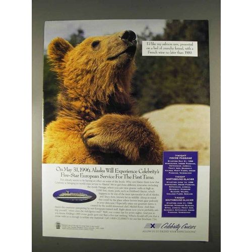 1996 Celebrity Cruises Ad - I'd Like My Salmon Rare