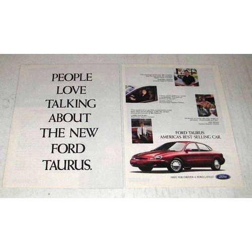 1996 Ford Taurus Car Ad - People Love Talking About