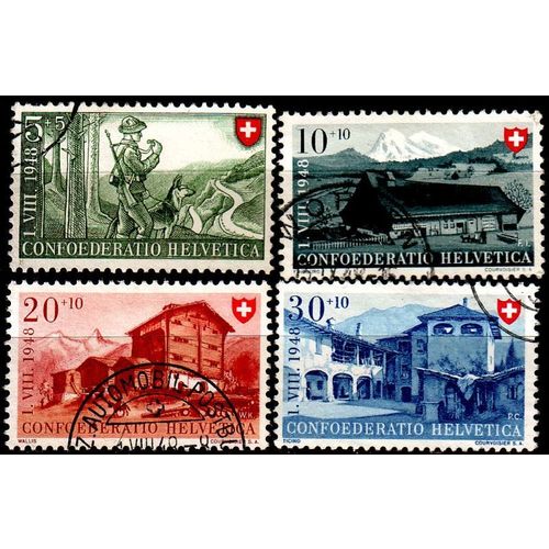 SCHWEIZ SWITZERLAND [1948] MiNr 0508-11 ( O/used ) [02] Pro Patria
