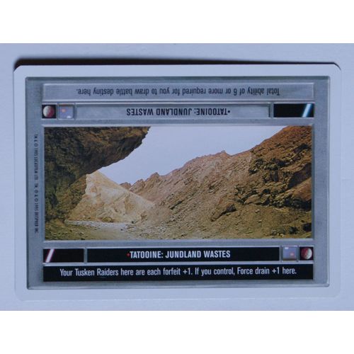 Star Wars CCG: Premier Unlimited # Tatooine Jundland Wastes (A) 1995 dark