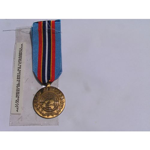 UNITED NATIONS.for the United Nations Advance Mission in Cambodia (UNAMIC) Medal