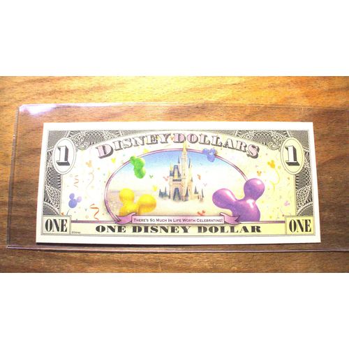 2009 DISNEY DOLLAR - MICKEY SERIES "D" - Celebrate - Mint Condition