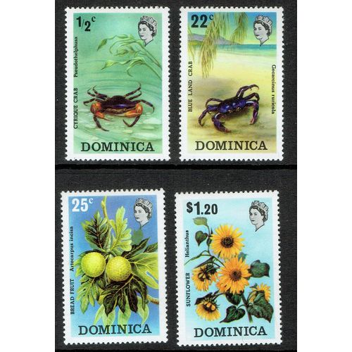 Dominica 1973 Flora and Fauna set 4v SG389-392 MM