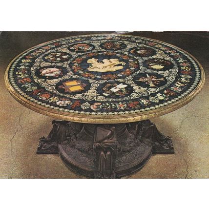 Firenze Galleria Pitti Tavolo mosaico Italy Postcard Unused VGC