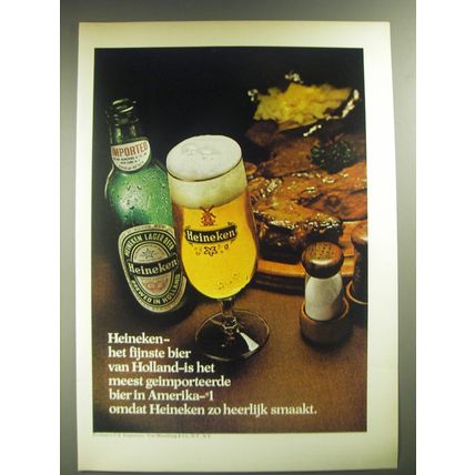 1974 Heineken Beer Ad - Heineken het fijnste bier van Holland