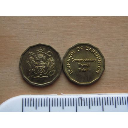 Borough of Darlington Travel Token Token (e110)