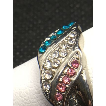 Ring Fashion Wave 3 Color Turquoise White and Pink #55 USA Seller