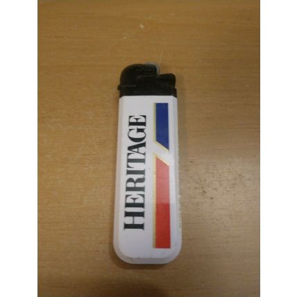 Heritage Cigarettes White Mini Disposable Lighter