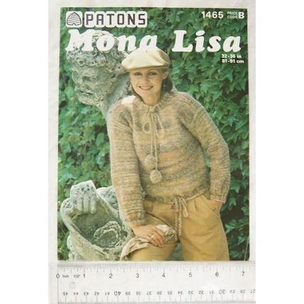 1977 Patons 1465 blouson, Mona Lisa