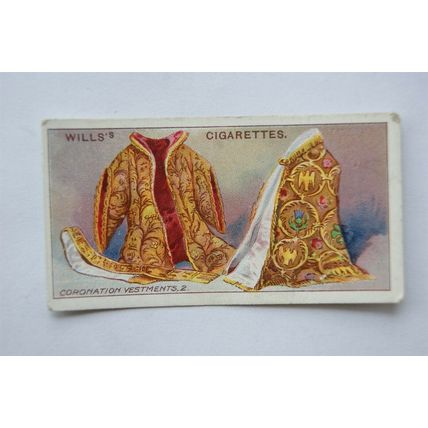 1910 Wills Coronation Series No. 50 Coronation Vestments 2