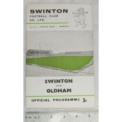 1971 programme Swinton v. Oldham