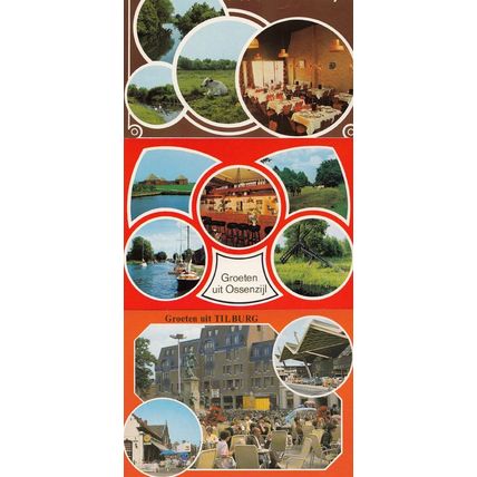 Groeten Nit Tilburg Holland Restaurant 3x Postcard s
