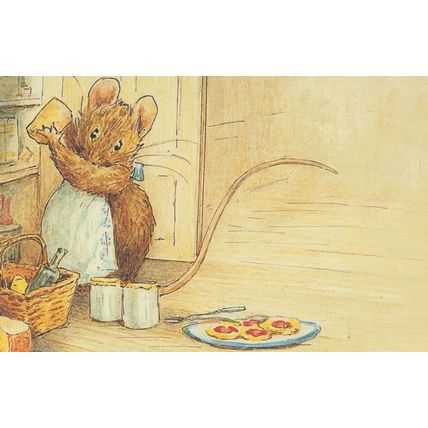 Appley Dappleys Nursery Rhymes Beatrix Potter WW1 Mouse Book Postcard