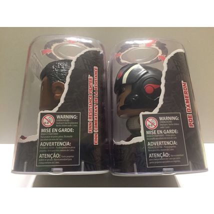 2 New Star Wars Mighty Muggs Figures - Poe Dameron & Finn