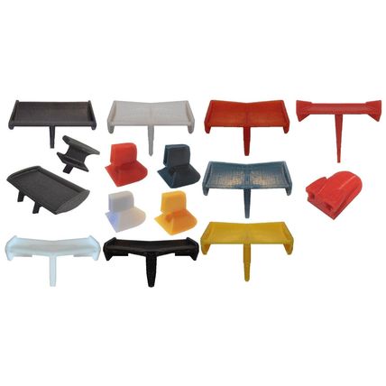 Rear Wing Spoiler & Airbox For Vintage 1970s Scalextric JPS Lotus & Ferrari F1