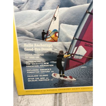 National Geographic Magazine March 1988 Anchorage - Vintage Collectable....p
