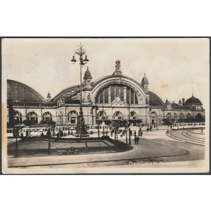 Hauptbahnhof, Frankfurt am Main, 1936 - Foto-AK