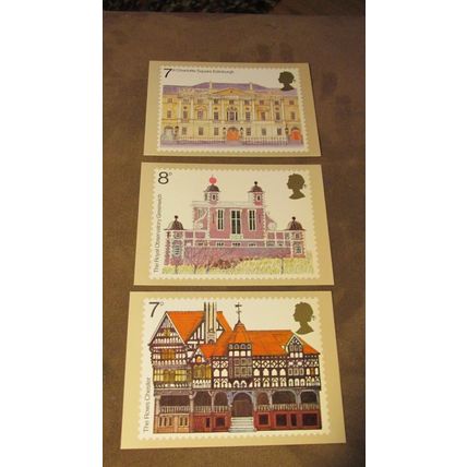1975 GB PHQ First Day Cover Postcards - European Architectural Heritage