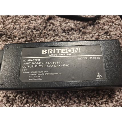 BRITEON Laptop Adapter Power Supply JP-90-02 JACOBSPARTS INC.