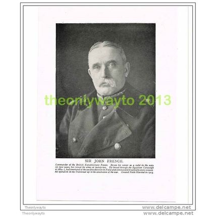 SIR JOHN FRENCH, PHOTO BOOK ILLUSTRATION c1914