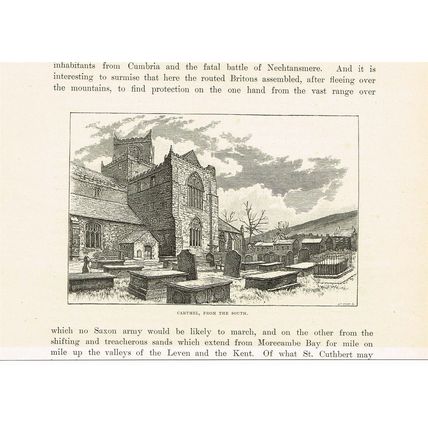 Cartmel Church, from S, Book Illustration (Print), c1891