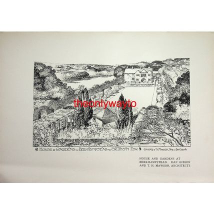 Chapelwood Manor, Sussex (House At Berkhampstead On Reverse), Book Illustration