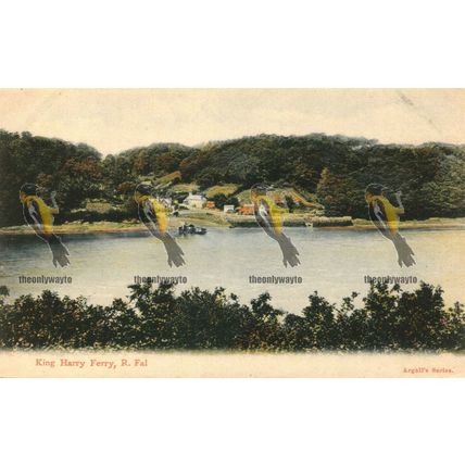 King Harry Ferry, River Fal, Cornwall, 47513 Argall's Series Germany Postcard