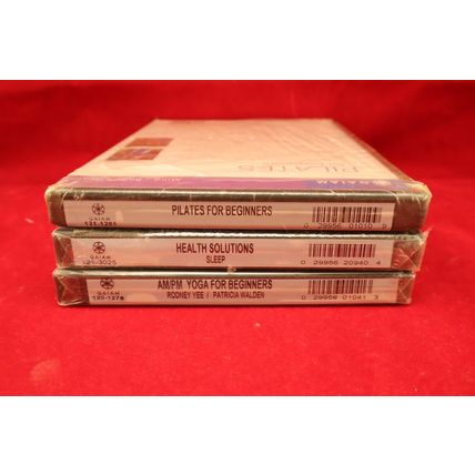 Lot Of 3 Gaiam Health Fitness Single Disc DVD Videos Beginners Pilates Yoga