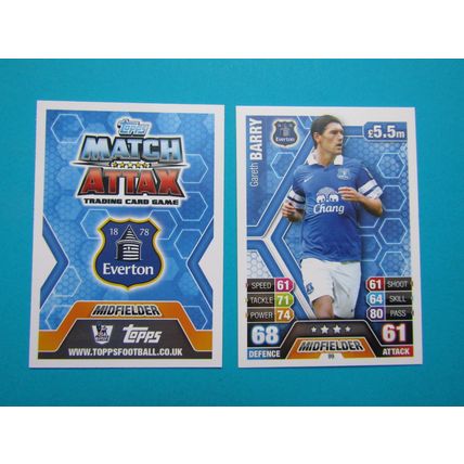 99. Gareth Barry - Everton - Match Attax 2013/14 Football Card EF1