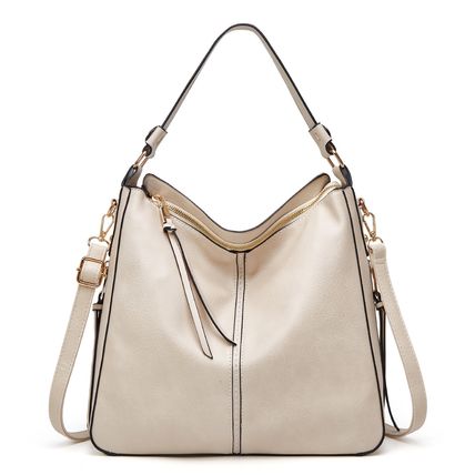 Women Vegan Leather Handbags Tote Purse Shoulder Bag White