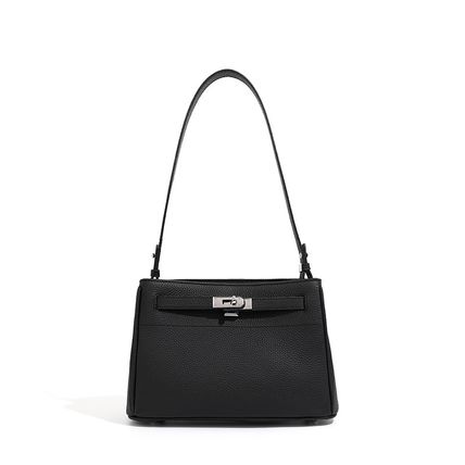 Women Retro Genuine Leather Handbag Black