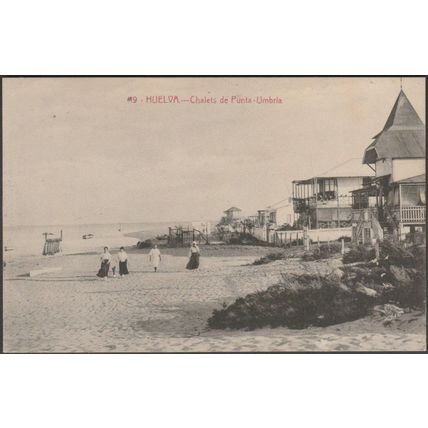 Chalets de Punta-Umbria, Huelva, c.1910s - Tarjeta Postal