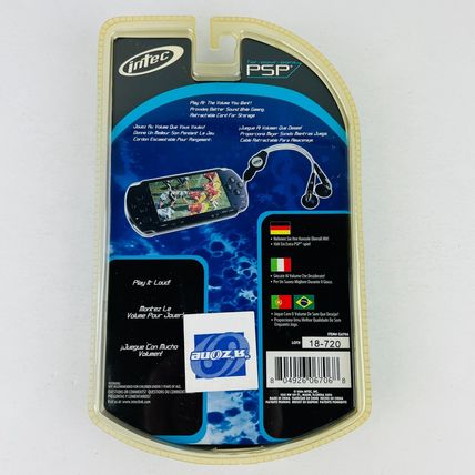 Intec PSP Game Ear Buds Head Phones - New Sealed
